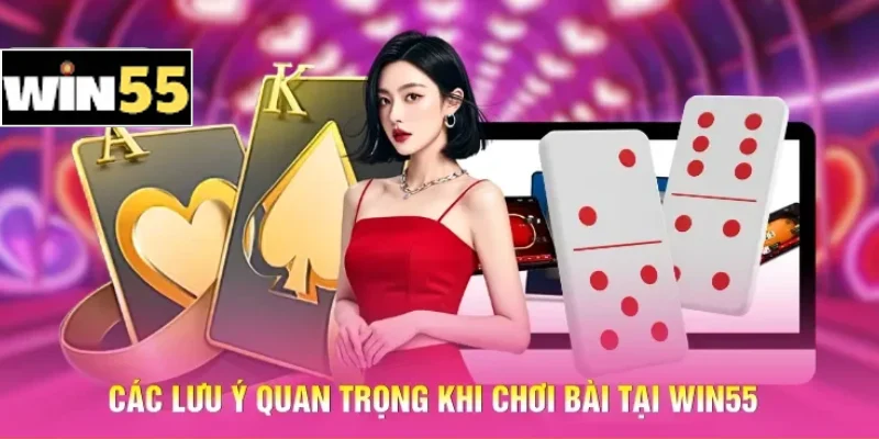 Các lưu ý quan trọng khi chơi bài tại Win55