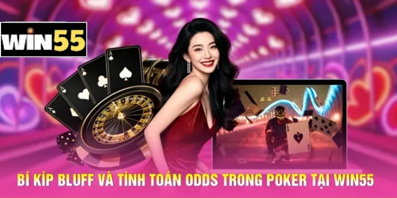 Mẹo Thắng Poker Win55 - Điều Khiển Tâm Lý Bàn Cược 2 Bí kíp Bluff và tính toán Odds trong Poker tại Win55